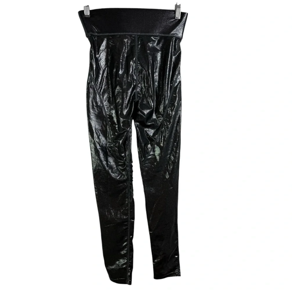 Carbon 38 Abbot Kinney High Rise Full Length Motto Shine Leggings - Picture 3 of 5